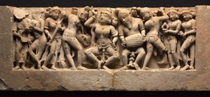 Frieze táncossal és zenészekkel, c. 973. alkotó: Unbekannt