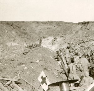 Frontvonal, Sailly-Saillisel, Észak-Franciaország, c1914-c1918 alkotó: Unbekannt
