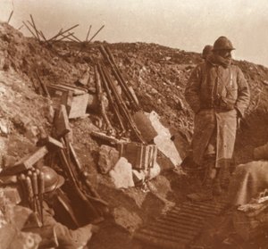 Frontvonal, Vauquois, Észak-Franciaország, c1914-c1918 alkotó: Unbekannt
