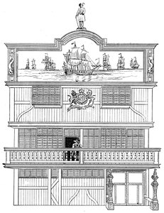 A régi kelet-indiai ház előtt, London, 1894 alkotó: Unbekannt