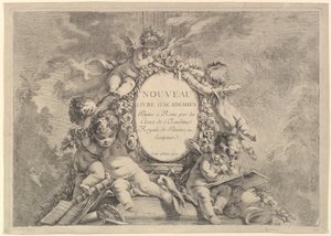 Frontispiece, a római festett akadémiák új könyvéből, az R... Akadémia hallgatóitól, 1759. alkotó: Unbekannt