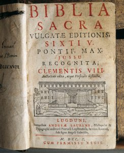 V. Sixtus Szent Bibliájának előképe (1520-1590) alkotó: Unbekannt