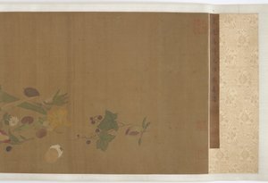 Gyümölcsök, zöldségek, virágok és rovarok, Ming-dinasztia, 1368-1644. alkotó: Unbekannt