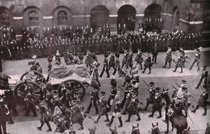 VII. Edward király temetési menete, Whitehall, London, 1910. május 20. alkotó: Unbekannt