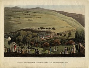 Bonaparte Napóleon temetési körmenete 1821. május 9-én alkotó: Unbekannt