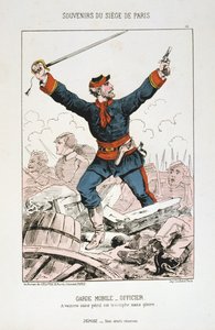 Garde Mobile – tiszt, Párizs ostroma, 1870-1871 alkotó: Unbekannt
