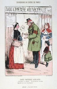 Kiegészítő nemzetőrség, Párizs ostroma, francia-porosz háború, 1870-1871. alkotó: Unbekannt