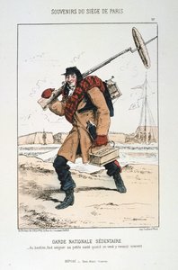 Ülő nemzeti gárda, Párizs ostroma, 1870-1871. alkotó: Unbekannt