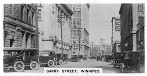 Garry Street, Winnipeg, Manitoba, Kanada, 1920-as évek alkotó: Unbekannt