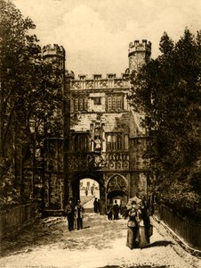 Gateway of Trinity College, Cambridge, 1898. alkotó: Unbekannt