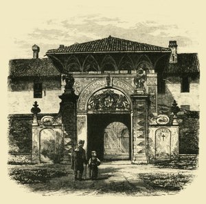 A Certosa kapuja, Pavia, 1890. alkotó: Unbekannt