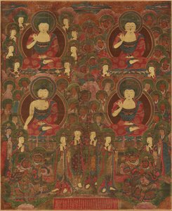 Négy Buddha összejövetele alkotó: Unbekannt