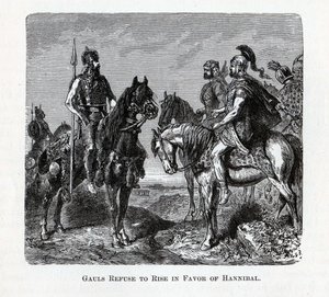 A gallok megtagadják a felemelkedést Hannibál javára, 1882 alkotó: Unbekannt
