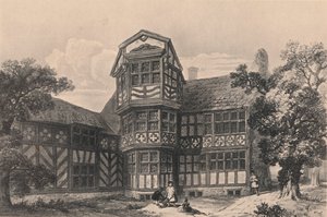Gawsworth Old Hall, Cheshire, 1915 alkotó: Unbekannt