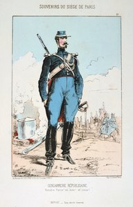 Republicaine csendőrség, Párizs ostroma, francia-porosz háború, 1870-1871. alkotó: Unbekannt
