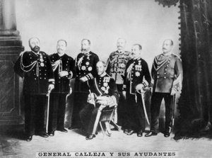 Calleja tábornok és vezérkara, 1910 alkotó: Unbekannt