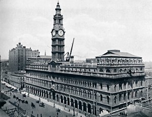 General Post Office, Sydney, c1900. alkotó: Unbekannt
