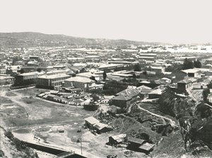 Általános nézet a városról, Valparaiso, Chile, 1895. alkotó: Unbekannt