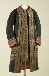 Tábornoki egyenruha, Alekszandr Szuvorové (1729-1800), 18. század végi (gyapjúszövet és aranyszállal díszített selyem) alkotó: Unbekannt