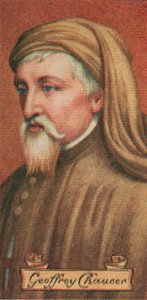 Geoffrey Chaucer, egy sor cigarettakártyából, 1935 alkotó: Unbekannt