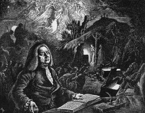 George Frideric Händel 1685-1759 Messiás című művét komponálja, XVIII. alkotó: Unbekannt