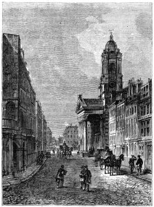 George Street, Hanover Square, London, 1800 1891 alkotó: Unbekannt