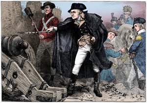 George Washington Yorktown ostrománál, Virginia államban, 1781 c1880 alkotó: Unbekannt