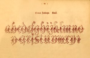 német arabeszk. Kicsi, 1862 alkotó: Unbekannt