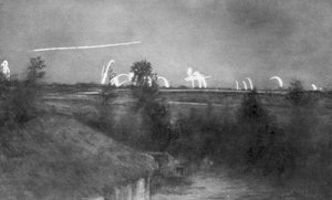 Német tüzérség, Champagne-i front, Franciaország, I. világháború, 1915 1929 alkotó: Unbekannt