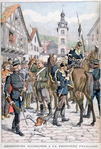 Német dezertőrök a francia határon, 1903 alkotó: Unbekannt