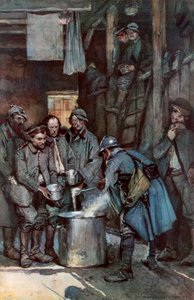 Német foglyok Souville-ben, Verdunban, Franciaországban, 1916. március 26., 1926. alkotó: Unbekannt