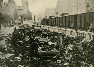 Német tengerészek Antwerpenben, Belgiumban, első világháború, 1914, 1920 körül. alkotó: Unbekannt