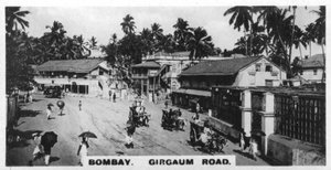 Girgaum Road, Bombay, India, 1925 alkotó: Unbekannt