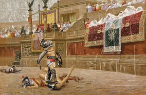 Gladiátorok a római arénában alkotó: Unbekannt