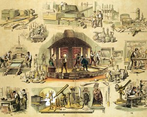 Üveggyártás, c1870 alkotó: Unbekannt
