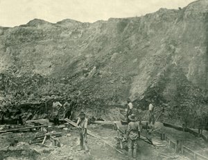 Aranybányászok Beechworth közelében, 1901. alkotó: Unbekannt