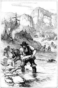 Aranymosás Kaliforniában, 1840-es évek 1880 alkotó: Unbekannt