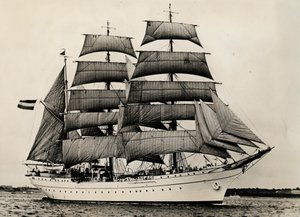 Gorch Fock először teljes vitorlás alatt, 1933 alkotó: Unbekannt