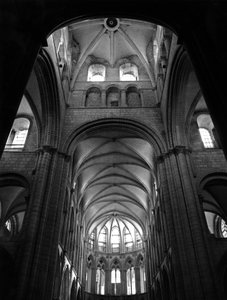 Gótikus művészet: a hajó és a kórus boltozatai. Szent István templom, Caen (Calvados) alkotó: Unbekannt