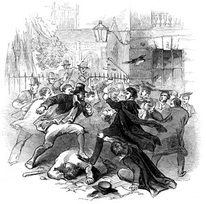 Gown and Town row, Oxford, 1845. november 15 alkotó: Unbekannt
