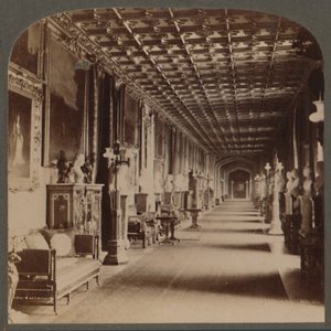 Grand Corridor, Windsor Castle, Anglia, 1910. alkotó: Unbekannt