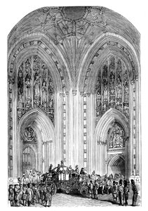 Grand Entrance, Westminster Palace, London, 1888 alkotó: Unbekannt