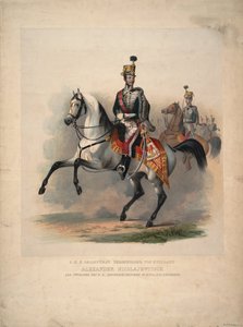 Alekszandr Nyikolajevics nagyherceg az osztrák 4. huszárezred vezérezredeseként, 1845 alkotó: Unbekannt