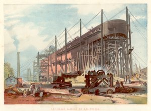 Great Eastern a Temze melletti Millwall részvényeiről, 1857 alkotó: Unbekannt