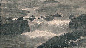 A Yellowstone folyó nagy vízesései, 1873, 1883 alkotó: Unbekannt