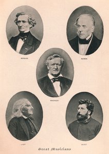Nagy zenészek – 1895. II. tábla alkotó: Unbekannt