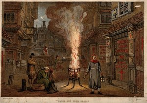 Nagy pestisjárvány Londonban, 1665 alkotó: Unbekannt