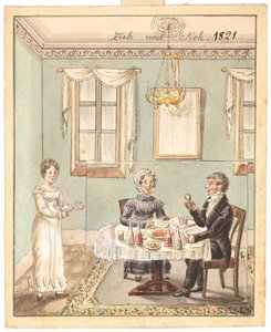 Üdvözlőlap, 1821. alkotó: Unbekannt