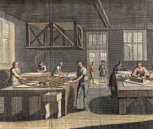 Csiszoló és polírozó lemezüveg, 1760 alkotó: Unbekannt