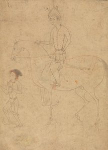 Vőlegény és lovas, 1540-50. alkotó: Unbekannt